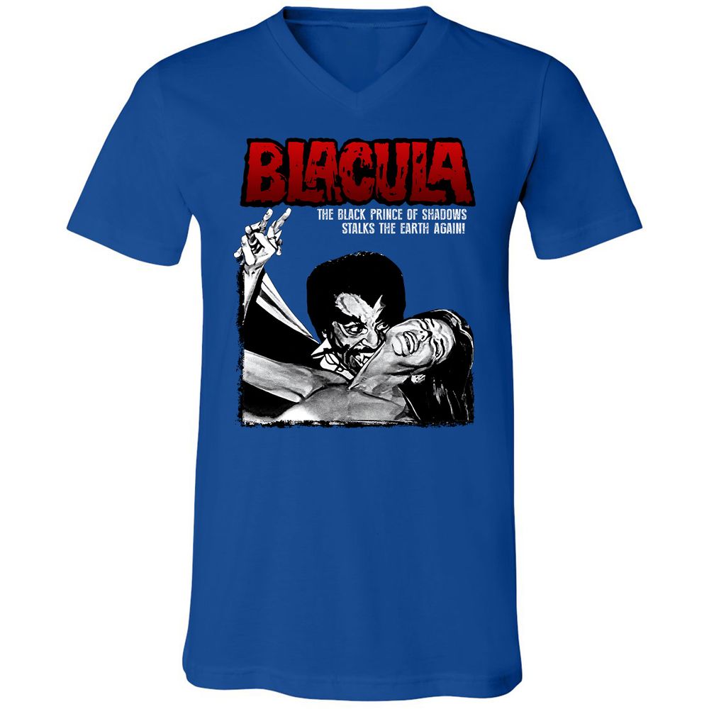 Unisex V-Neck T-Shirt - F8XYDNC5 - True Royal - 4