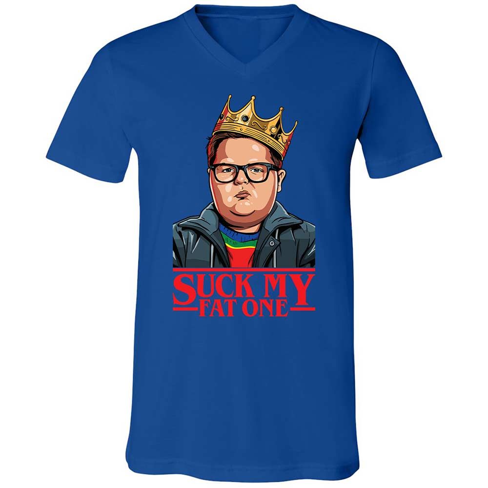 Unisex V-Neck T-Shirt - FGV9GQPP - True Royal - 4