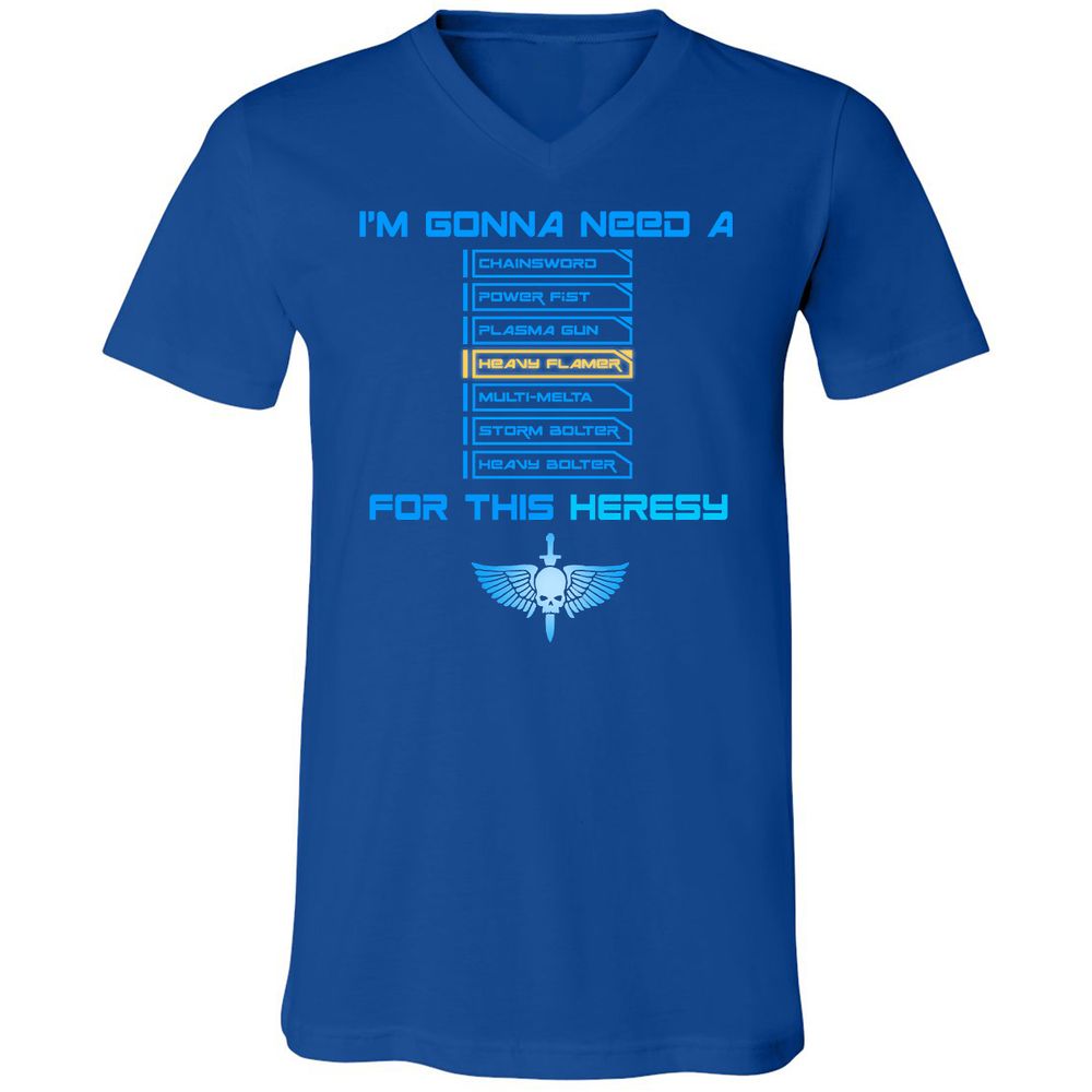 Unisex V-Neck T-Shirt - BLZQ53P1 - True Royal - 4
