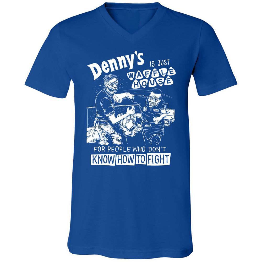 Unisex V-Neck T-Shirt - 5ZSNV8SE - True Royal - 4