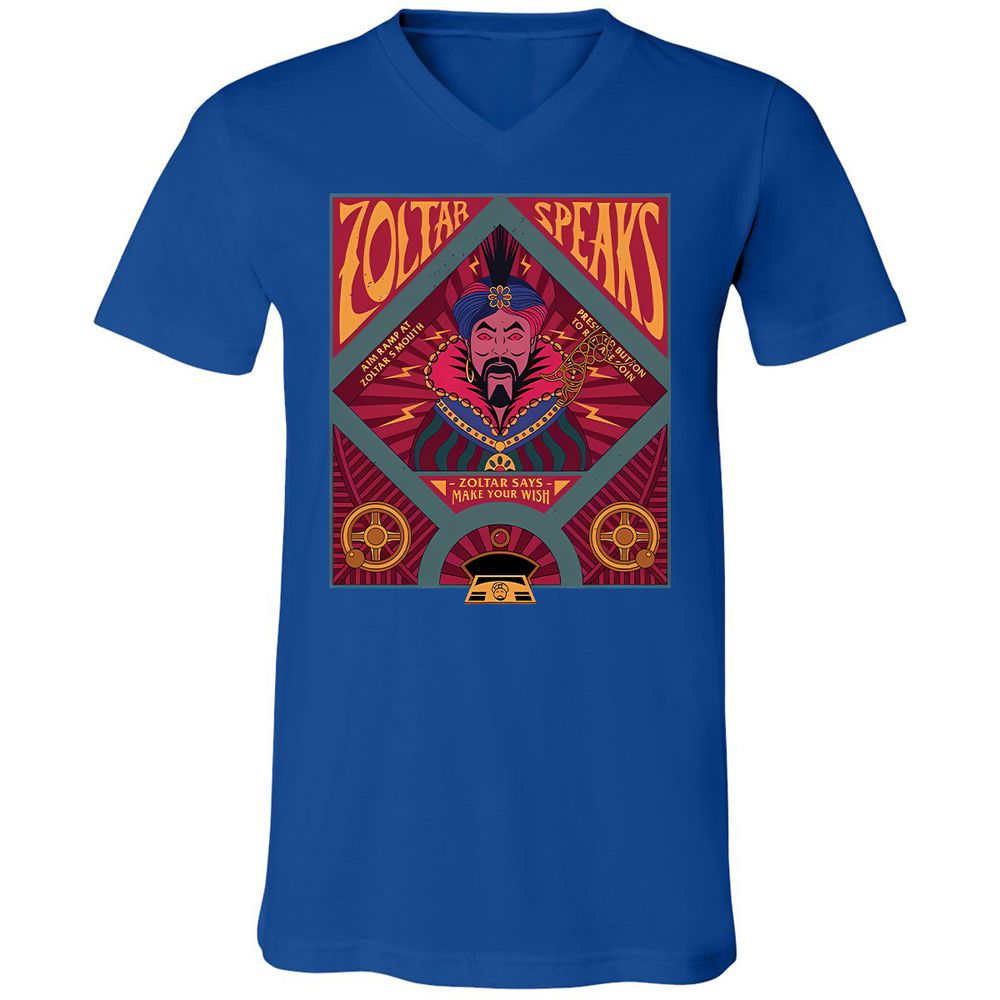 Unisex V-Neck T-Shirt - 6ZF713BD - True Royal - 4