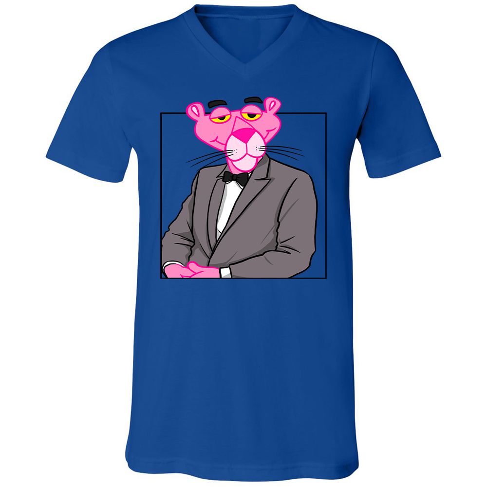 Unisex V-Neck T-Shirt - X4J3432J - True Royal - 4