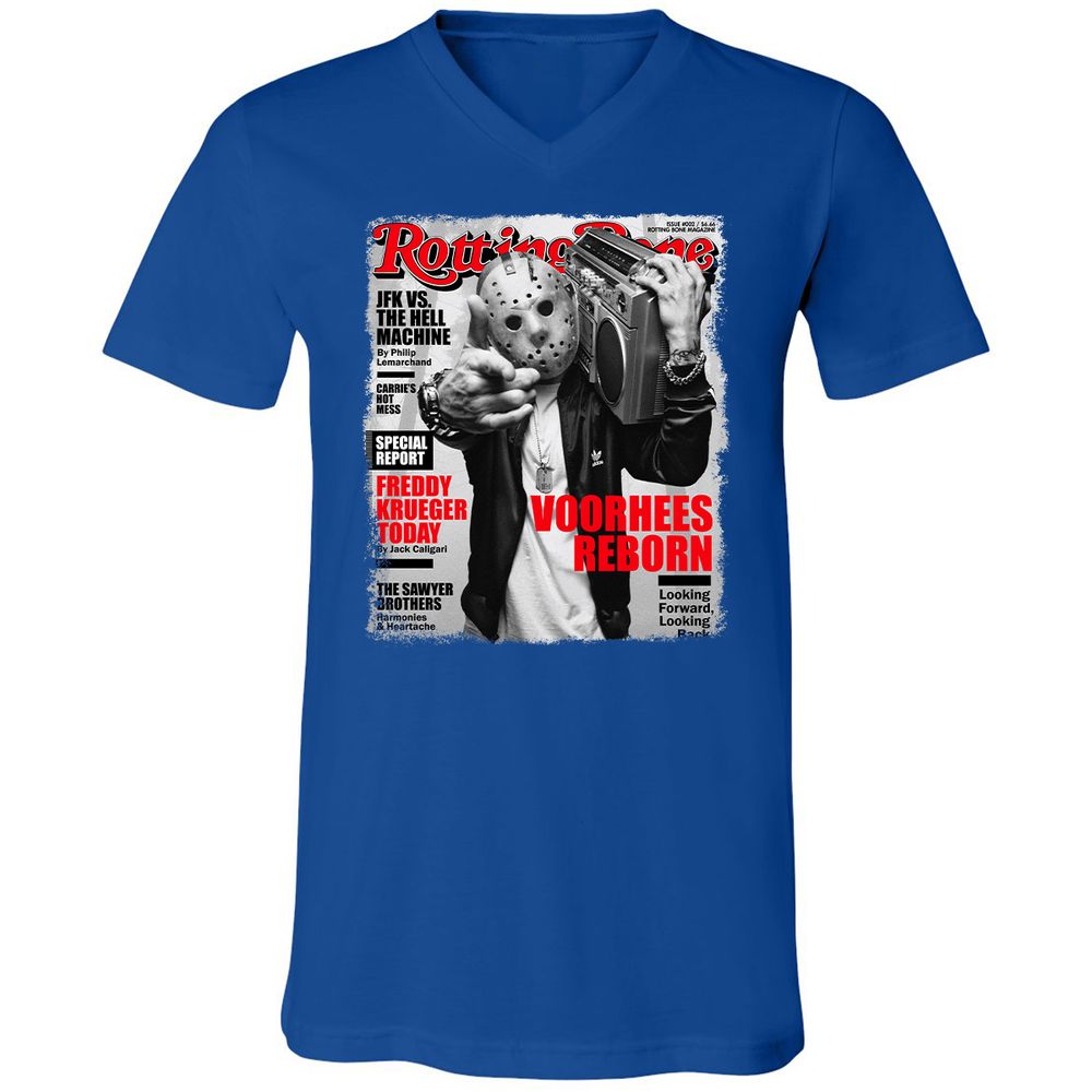 Unisex V-Neck T-Shirt - TPL4MEXV - True Royal - 4