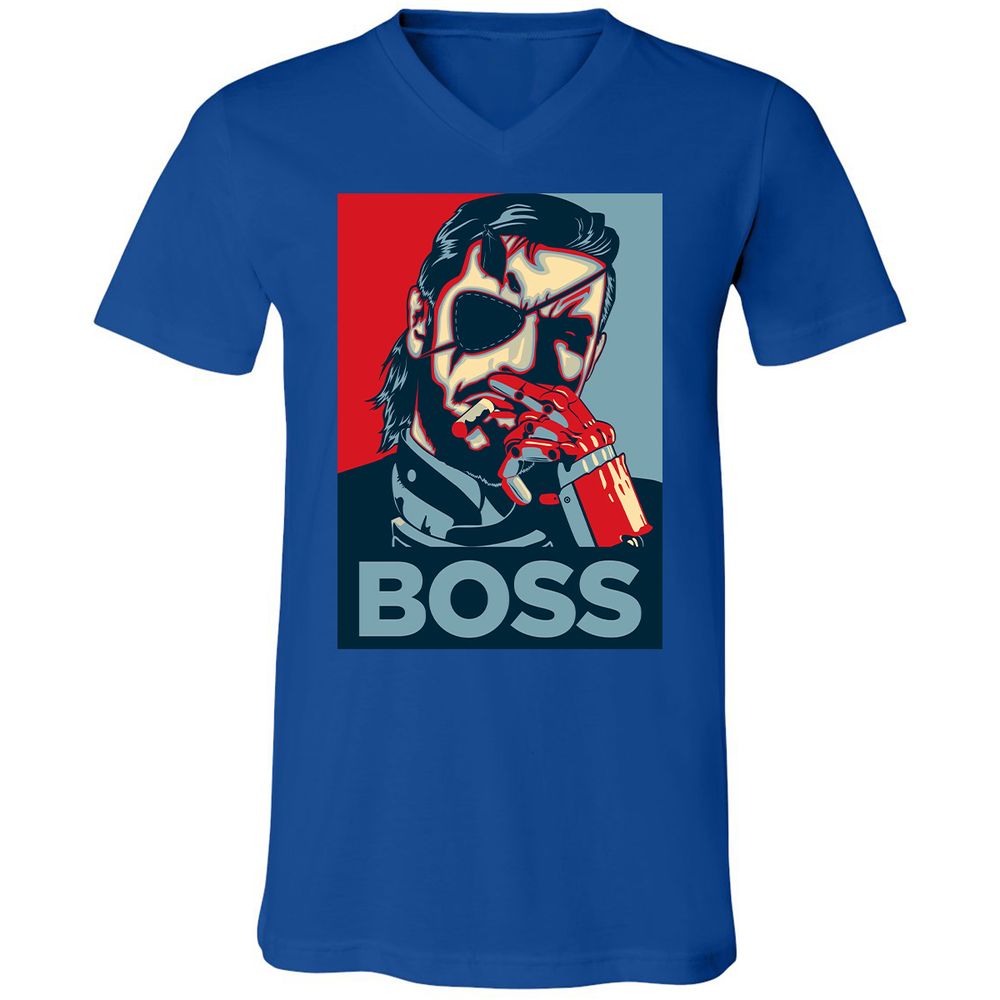 Unisex V-Neck T-Shirt - N463BMAT - True Royal - 4