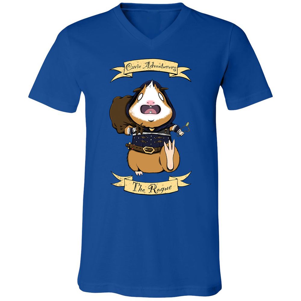 Unisex V-Neck T-Shirt - S34W3N3N - True Royal - 4