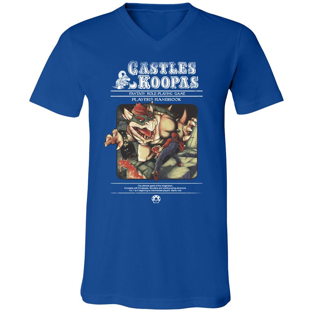 Unisex V-Neck T-Shirt - KSZ96L49 - True Royal - 4