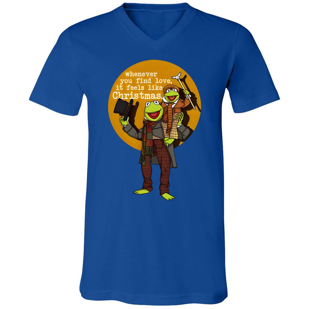 Unisex V-Neck T-Shirt - 77D87D5C - True Royal - 4