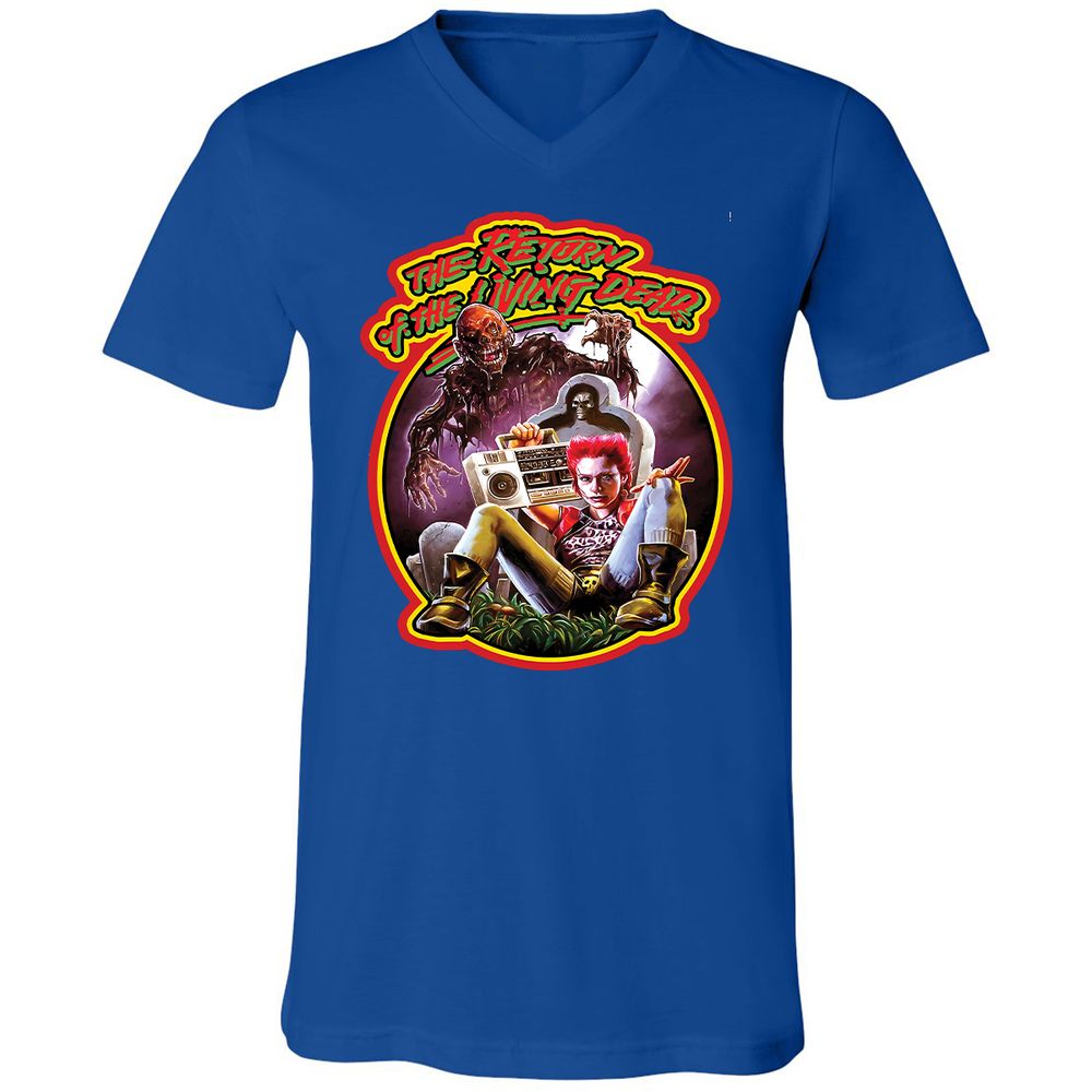 Unisex V-Neck T-Shirt - MDAP8UTN - True Royal - 4