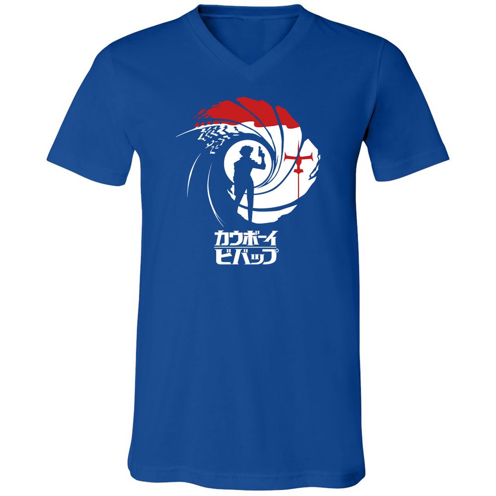 Unisex V-Neck T-Shirt - WJ7MDR21 - True Royal - 4