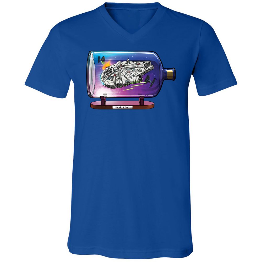 Unisex V-Neck T-Shirt - YPPB3RZW - True Royal - 4