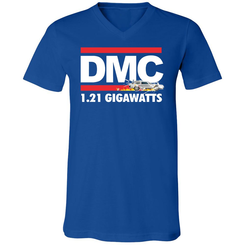 Unisex V-Neck T-Shirt - JYQAJEDK - True Royal - 4