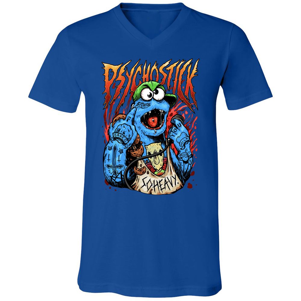 Unisex V-Neck T-Shirt - RSEAASQ5 - True Royal - 4