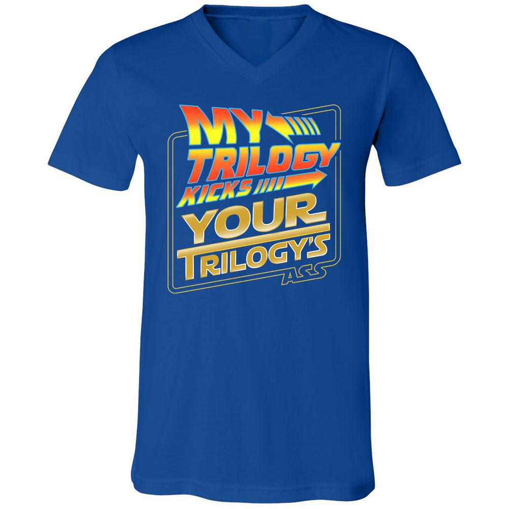 Unisex V-Neck T-Shirt - YSB89VU8 - True Royal - 4