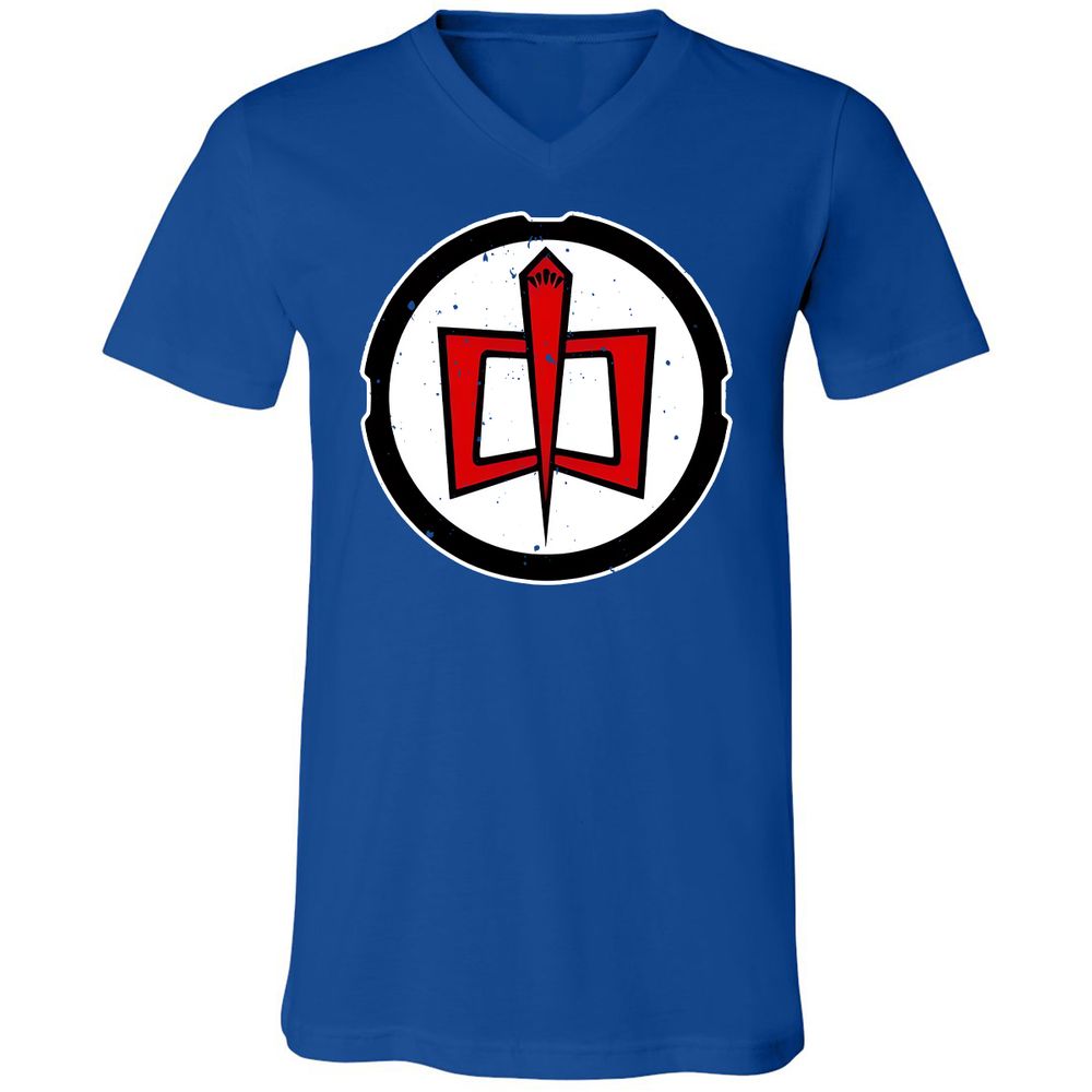 Unisex V-Neck T-Shirt - CHRFW4D6 - True Royal - 4