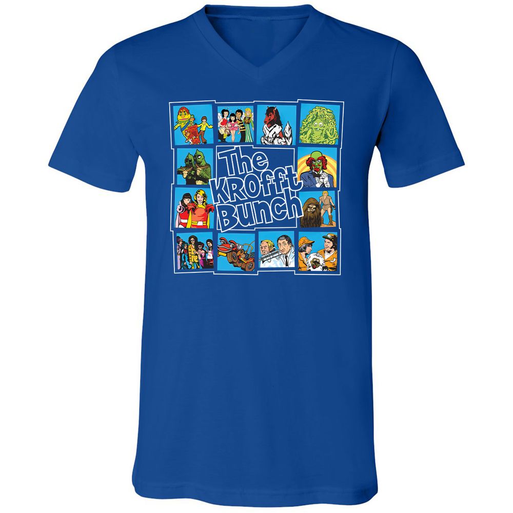 Unisex V-Neck T-Shirt - C388XFBM - True Royal - 4