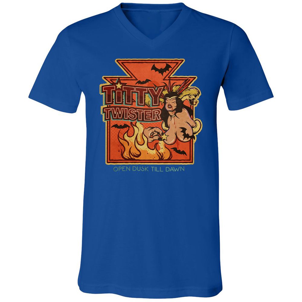 Unisex V-Neck T-Shirt - RK5363S9 - True Royal - 4