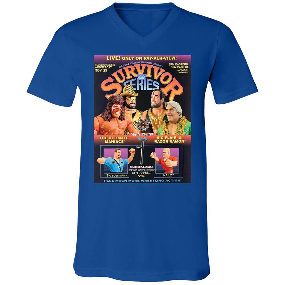 Unisex V-Neck T-Shirt - GNS2FWBD - True Royal - 4