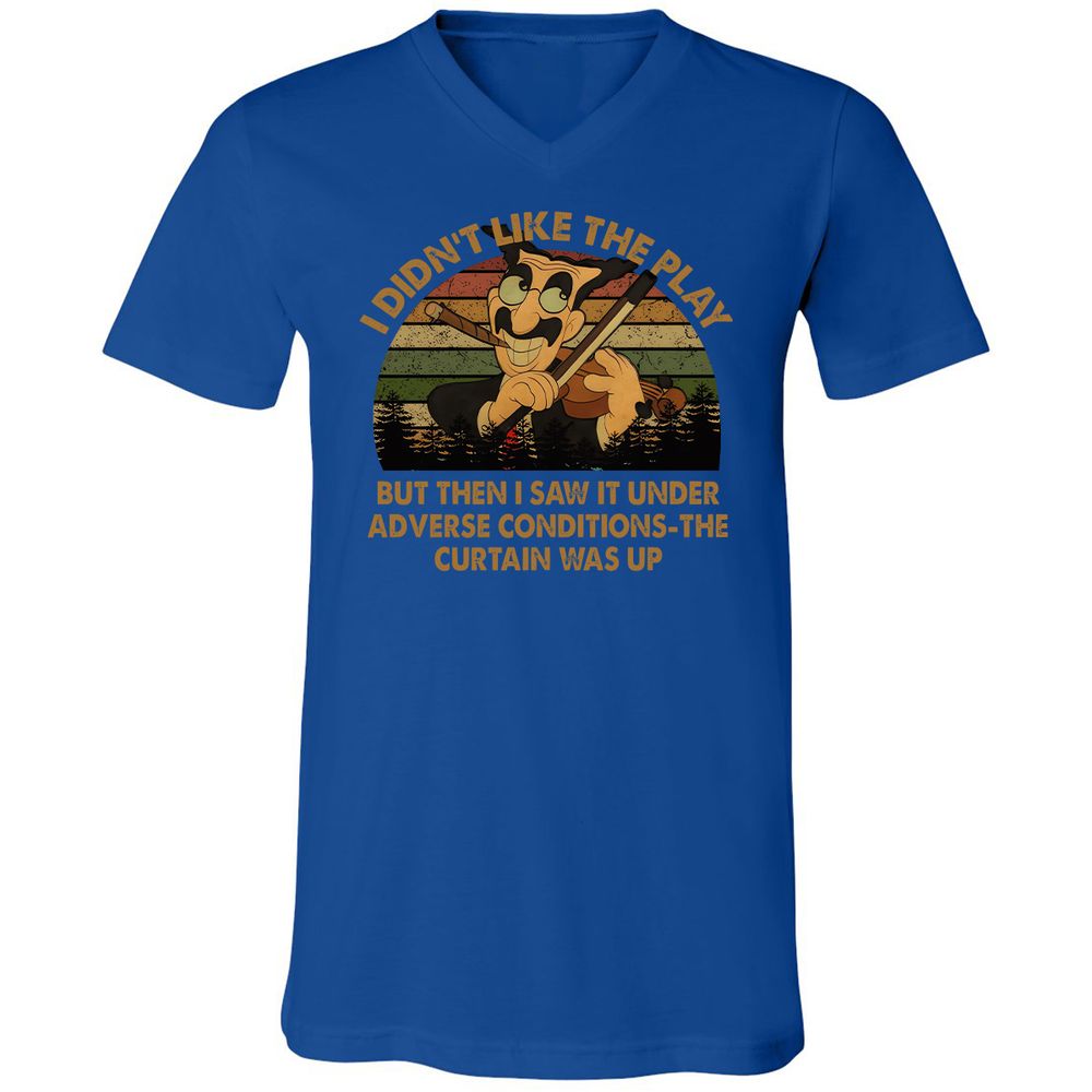 Unisex V-Neck T-Shirt - 22PB9HLL - True Royal - 4