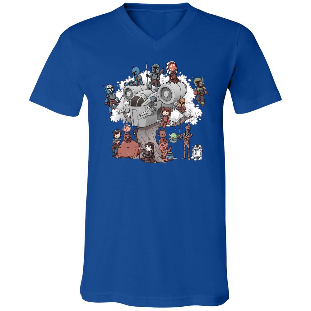 Unisex V-Neck T-Shirt - U18TNB6W - True Royal - 4