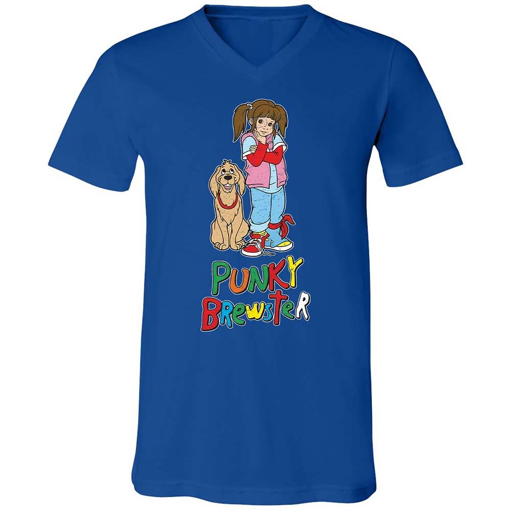 Unisex V-Neck T-Shirt - 37G7L8KB - True Royal - 4