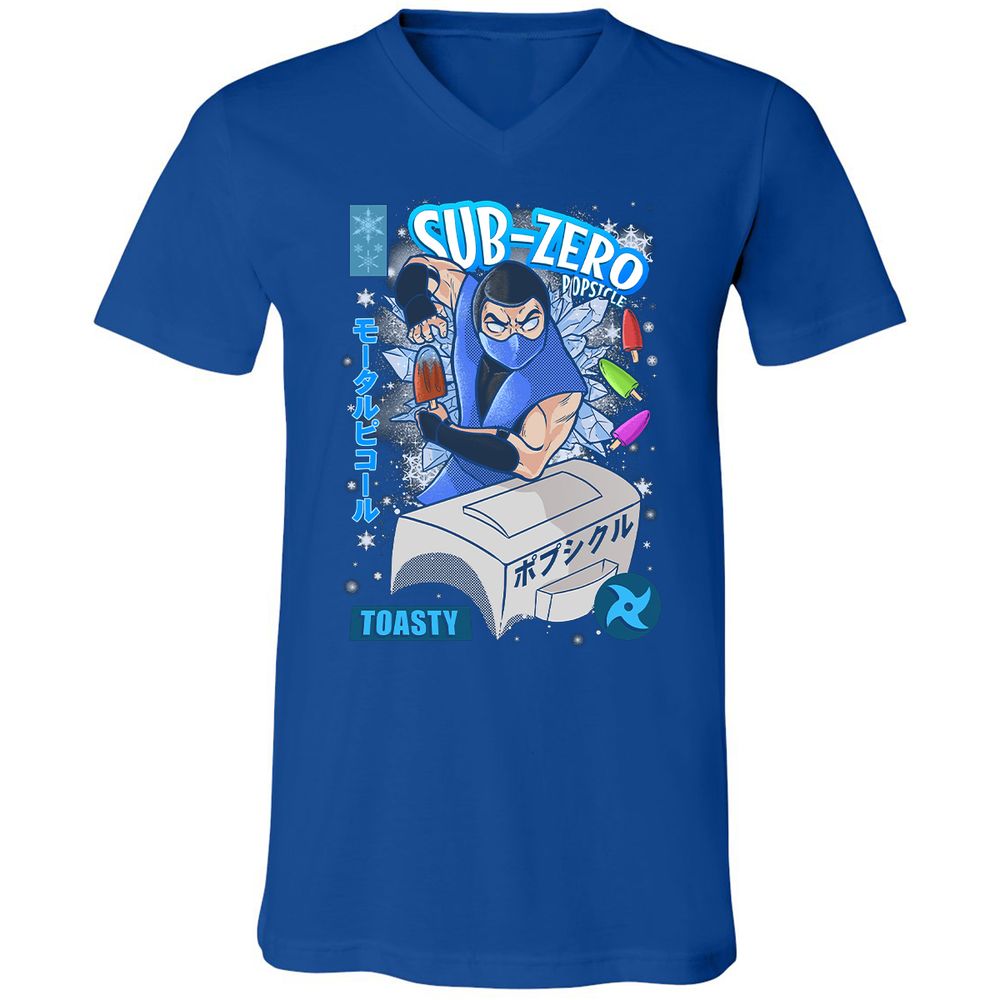 Unisex V-Neck T-Shirt - QT8JKQQ1 - True Royal - 4