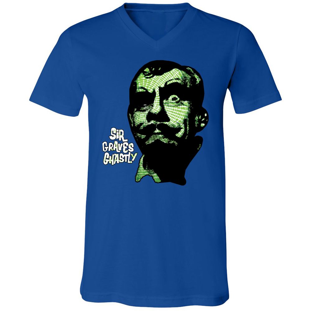 Unisex V-Neck T-Shirt - QP12M7GW - True Royal - 4