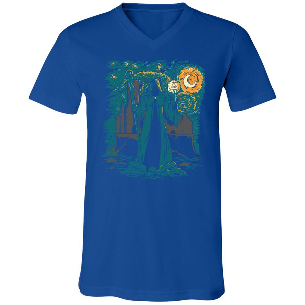 Unisex V-Neck T-Shirt - KWNEH73A - True Royal - 4