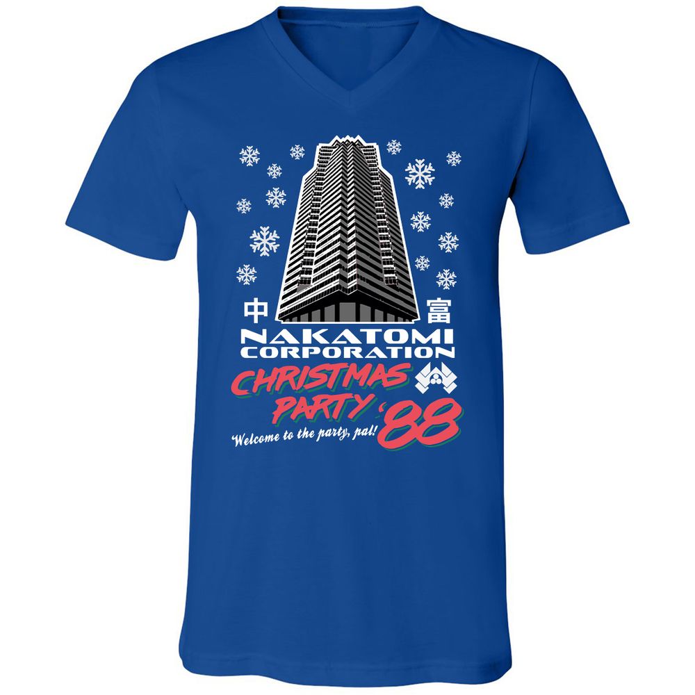 Unisex V-Neck T-Shirt - 8QV2XRD8 - True Royal - 4