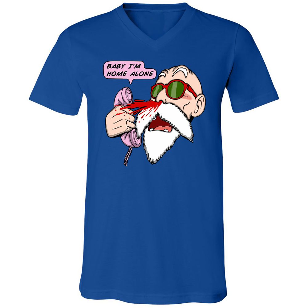 Unisex V-Neck T-Shirt - HH64NSM6 - True Royal - 4