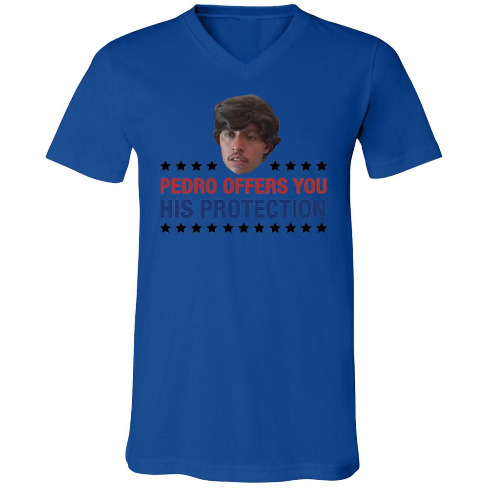 Unisex V-Neck T-Shirt - ABD3UGYG - True Royal - 4