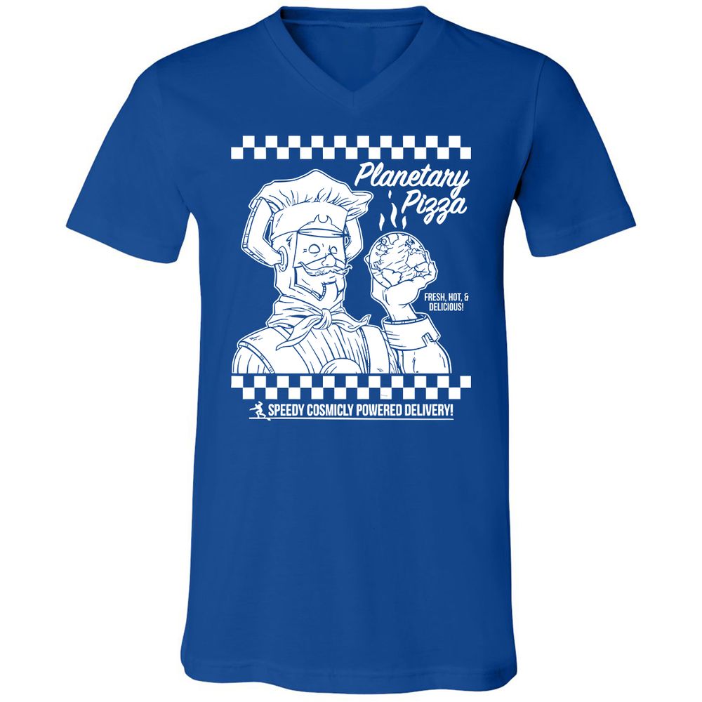 Unisex V-Neck T-Shirt - N58H1TEV - True Royal - 4