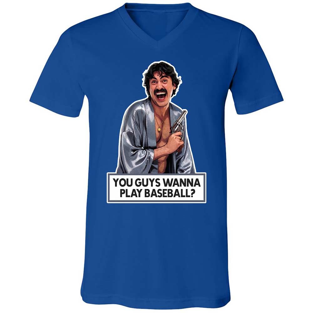 Unisex V-Neck T-Shirt - 66FJ7ARY - True Royal - 4