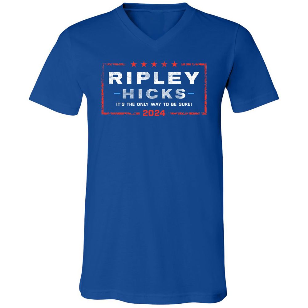Unisex V-Neck T-Shirt - UP4Y1Q63 - True Royal - 4