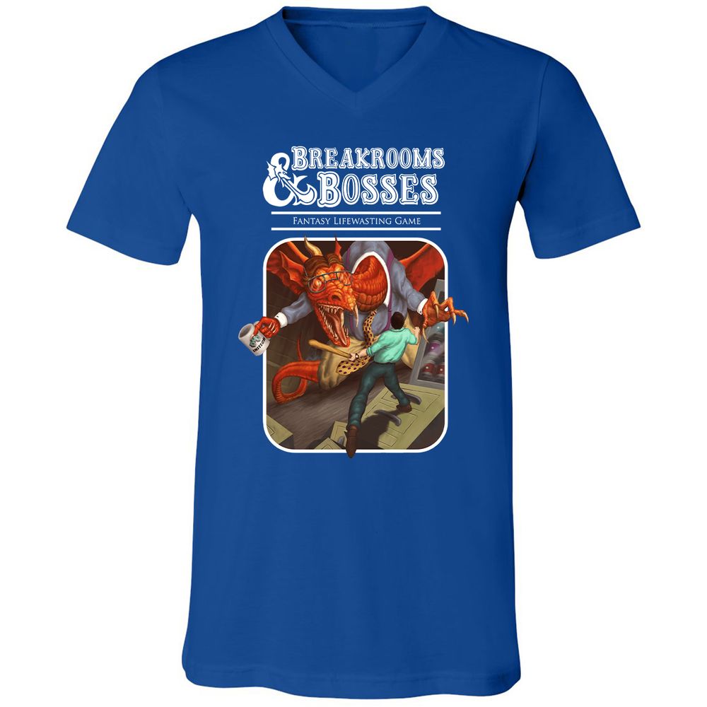 Unisex V-Neck T-Shirt - E9ASHW55 - True Royal - 4
