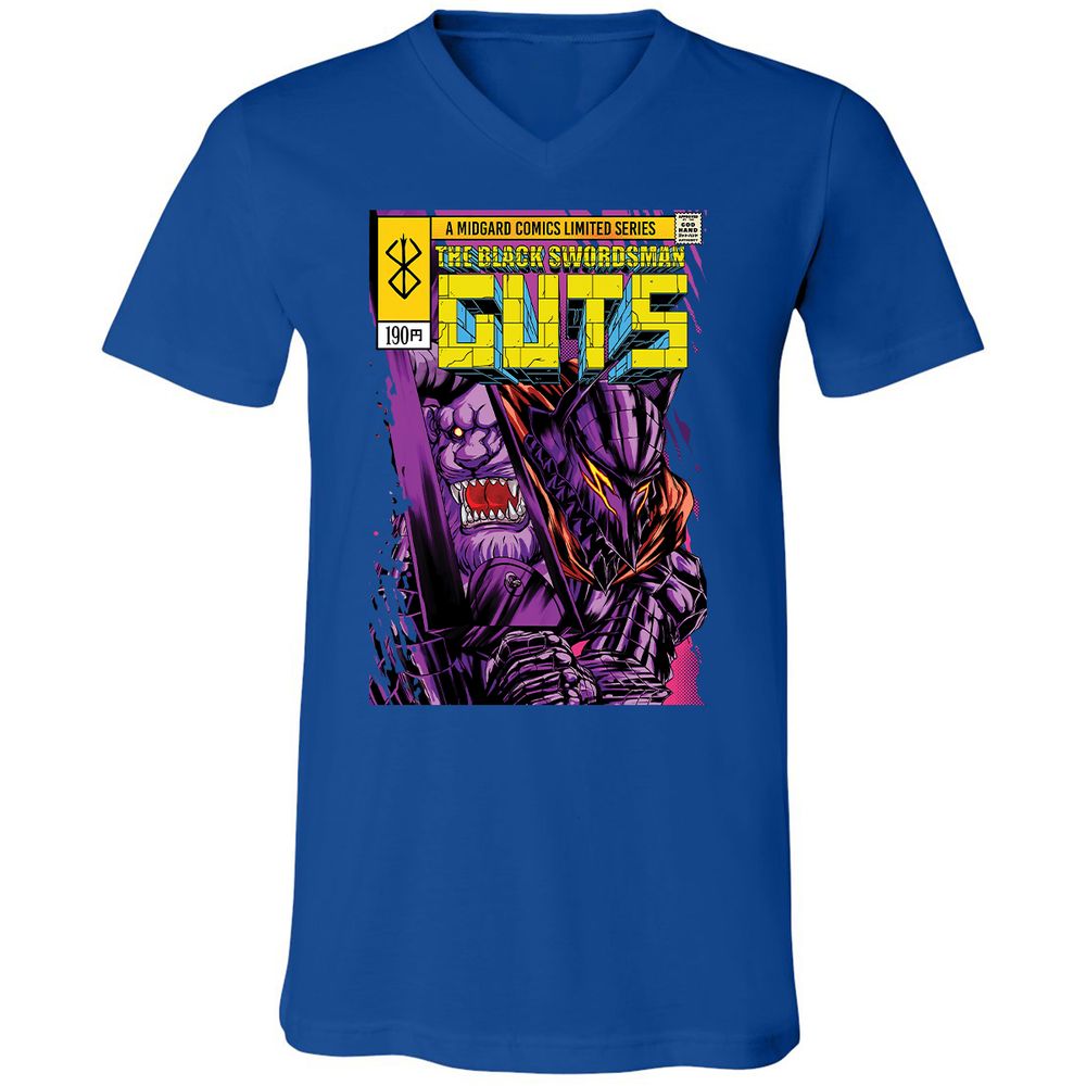 Unisex V-Neck T-Shirt - XUBMNVYS - True Royal - 4