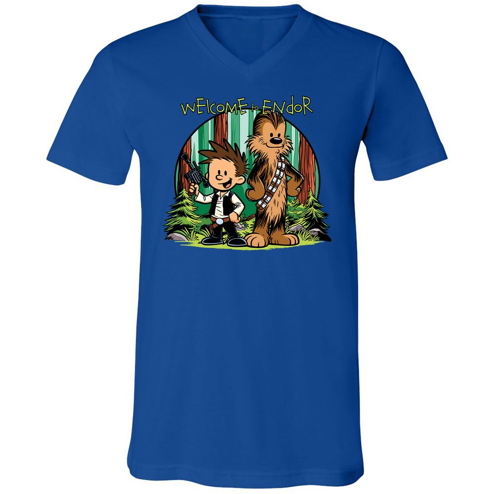 Unisex V-Neck T-Shirt - TDYCHCQ2 - True Royal - 4