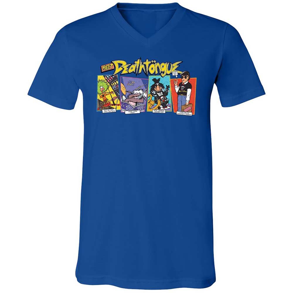 Unisex V-Neck T-Shirt - G6F9M4P6 - True Royal - 4