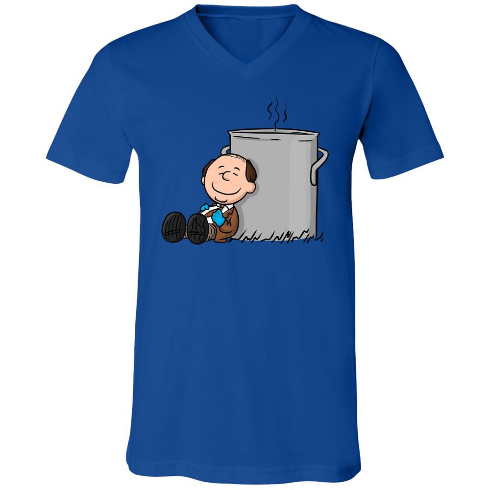 Unisex V-Neck T-Shirt - VDQA34A8 - True Royal - 4