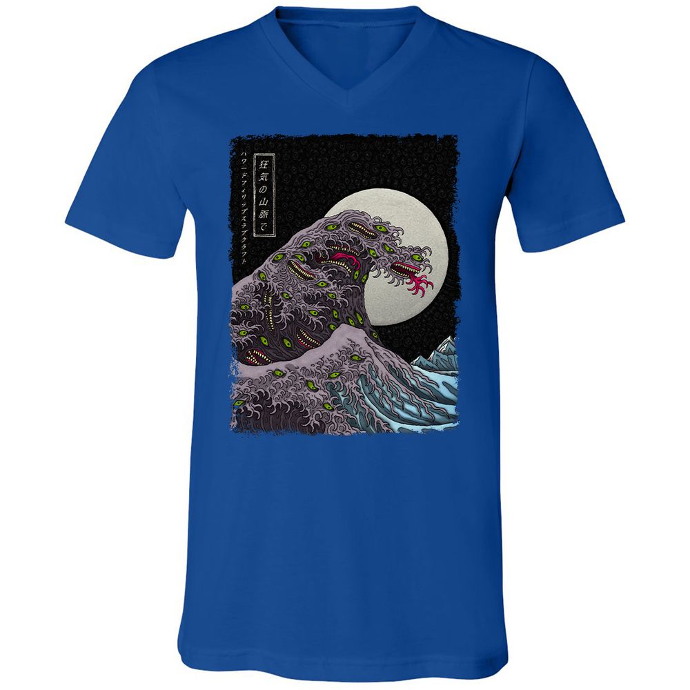 Unisex V-Neck T-Shirt - WYNGAWN9 - True Royal - 4
