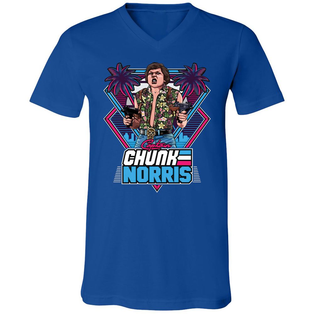 Unisex V-Neck T-Shirt - GECEBCEC - True Royal - 4