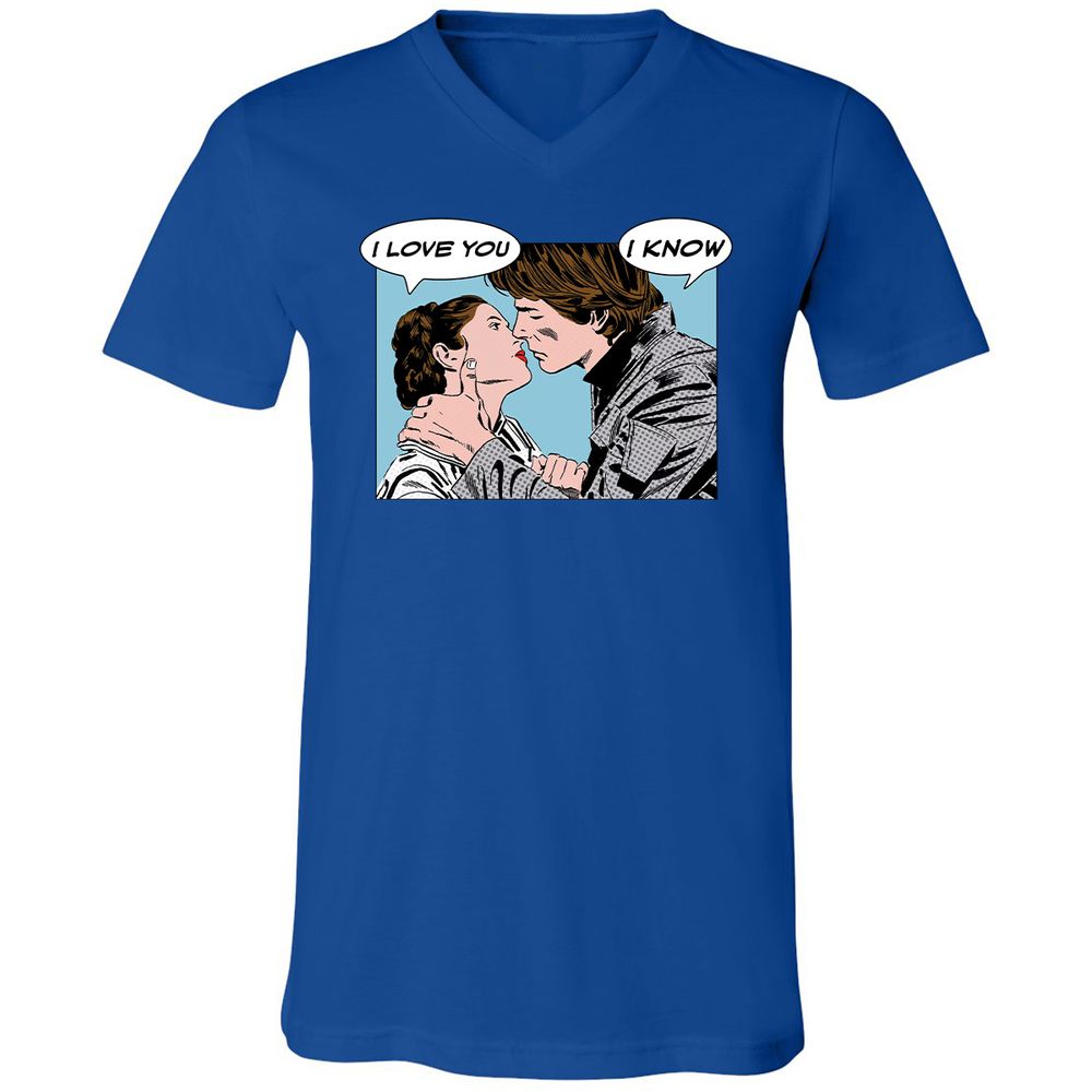 Unisex V-Neck T-Shirt - 2UYRGB6K - True Royal - 4