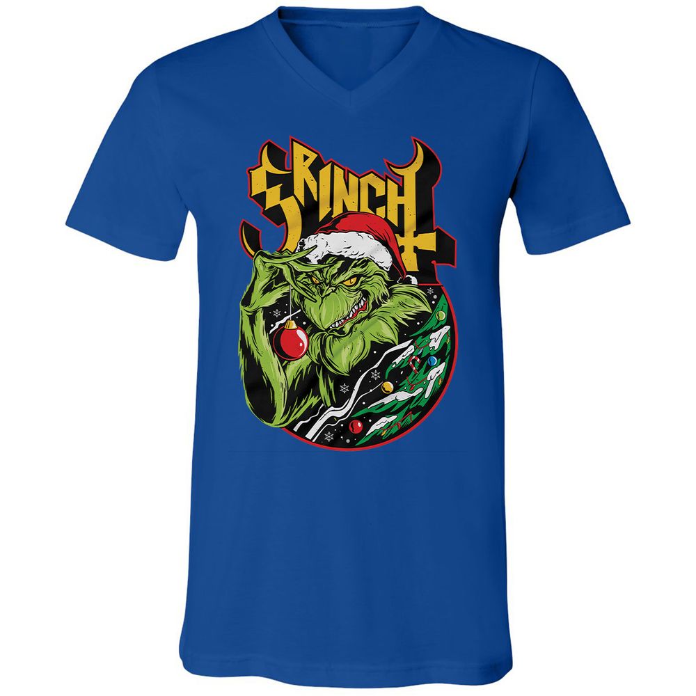 Unisex V-Neck T-Shirt - UH86W3HC - True Royal - 4