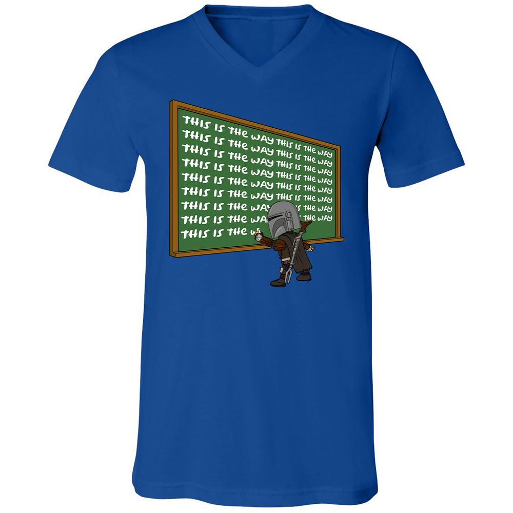 Unisex V-Neck T-Shirt - AF1T3NRA - True Royal - 4