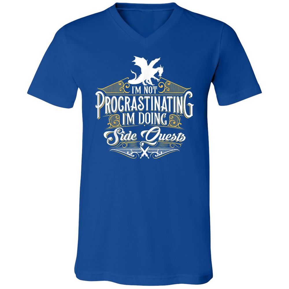 Unisex V-Neck T-Shirt - BCPMN3M7 - True Royal - 4