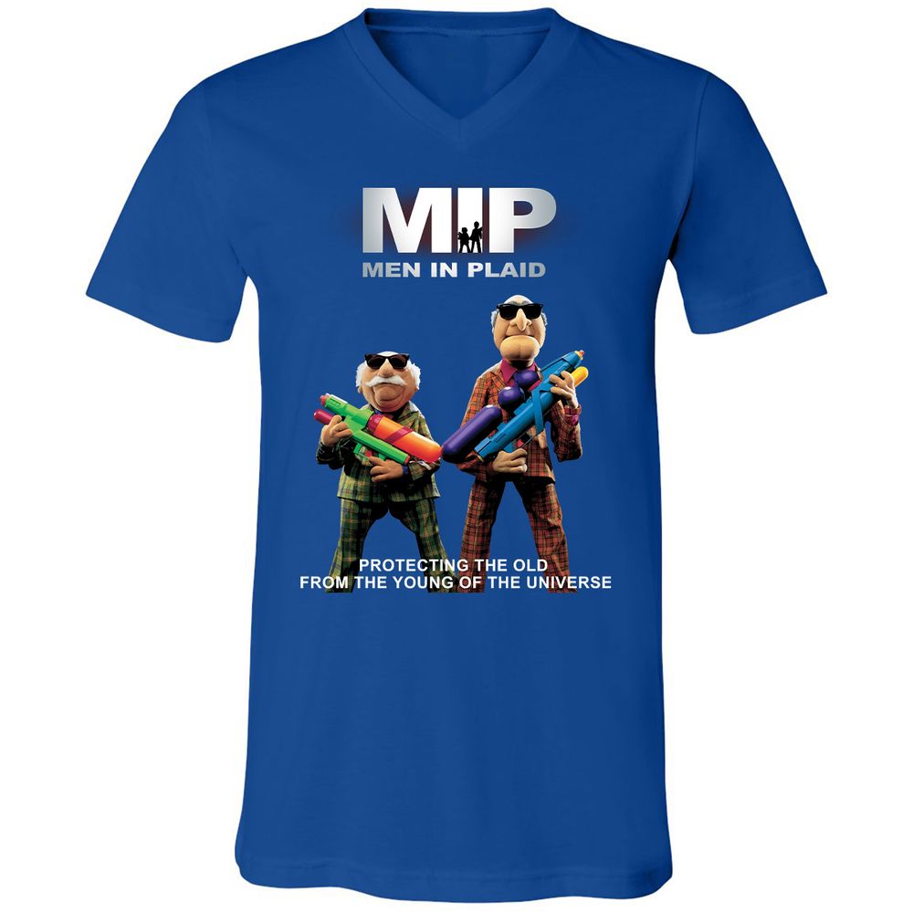 Unisex V-Neck T-Shirt - B7CTGD7T - True Royal - 4