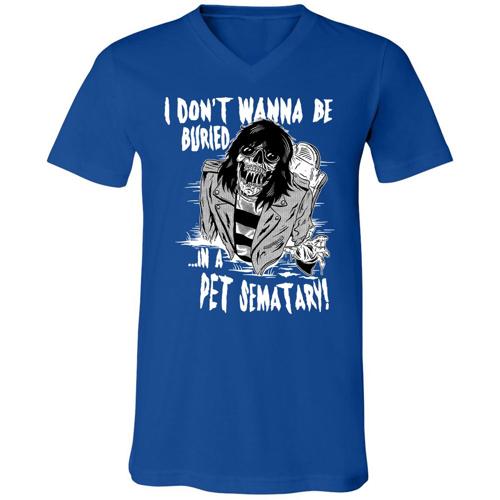 Unisex V-Neck T-Shirt - 52U8K8U5 - True Royal - 4