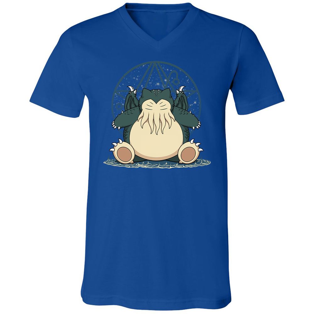 Unisex V-Neck T-Shirt - JVD1WJFV - True Royal - 4
