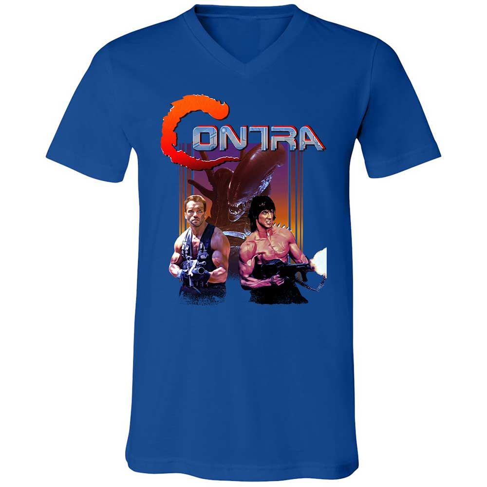 Unisex V-Neck T-Shirt - 9ABJJTBK - True Royal - 4