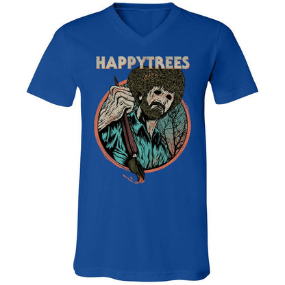 Unisex V-Neck T-Shirt - 8T4WKMW5 - True Royal - 4
