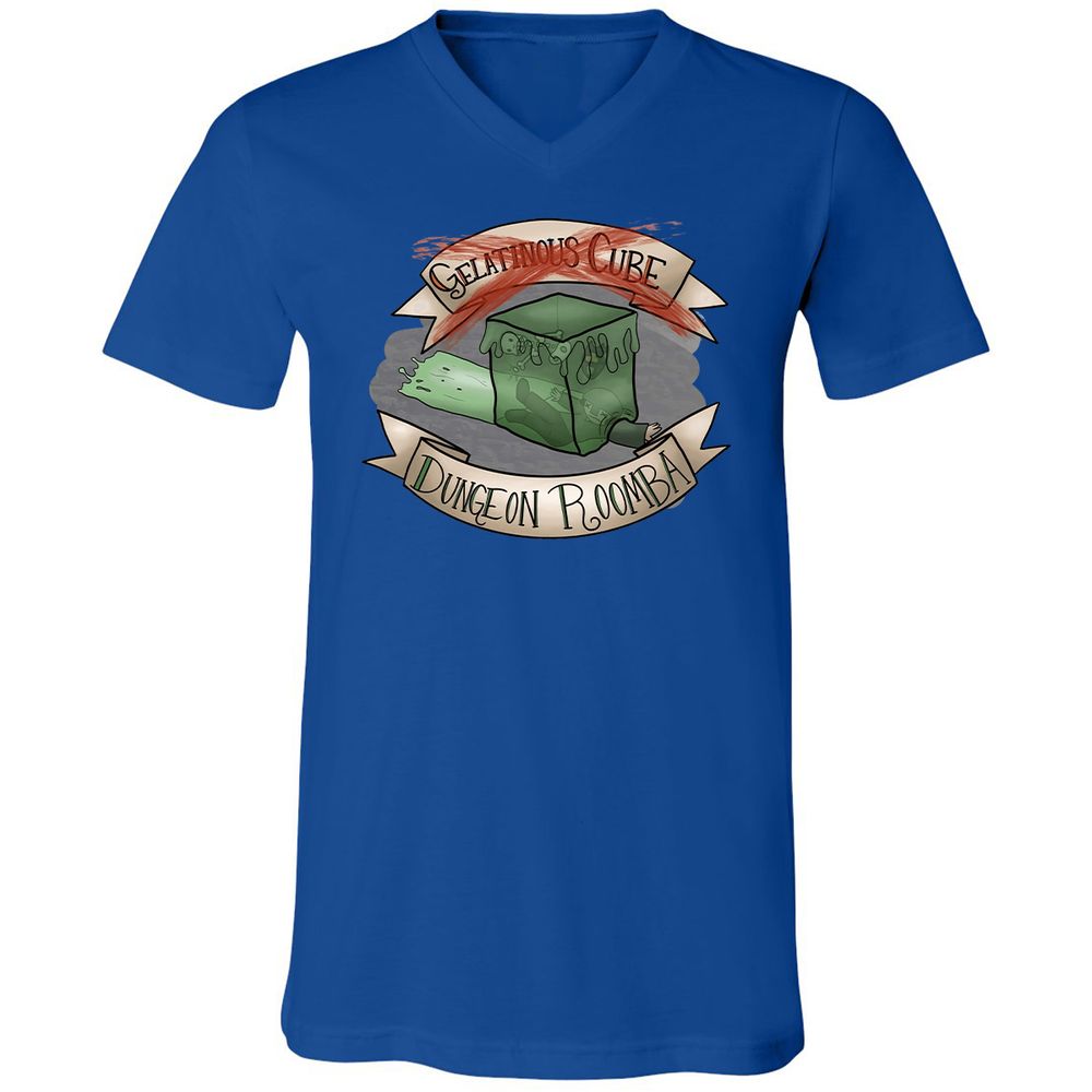 Unisex V-Neck T-Shirt - YAJJE1VF - True Royal - 4